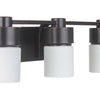 District Three Light Vanity in Flat Black