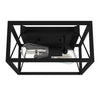 Doherty Two Light Flush Mount in Natural Black Iron
