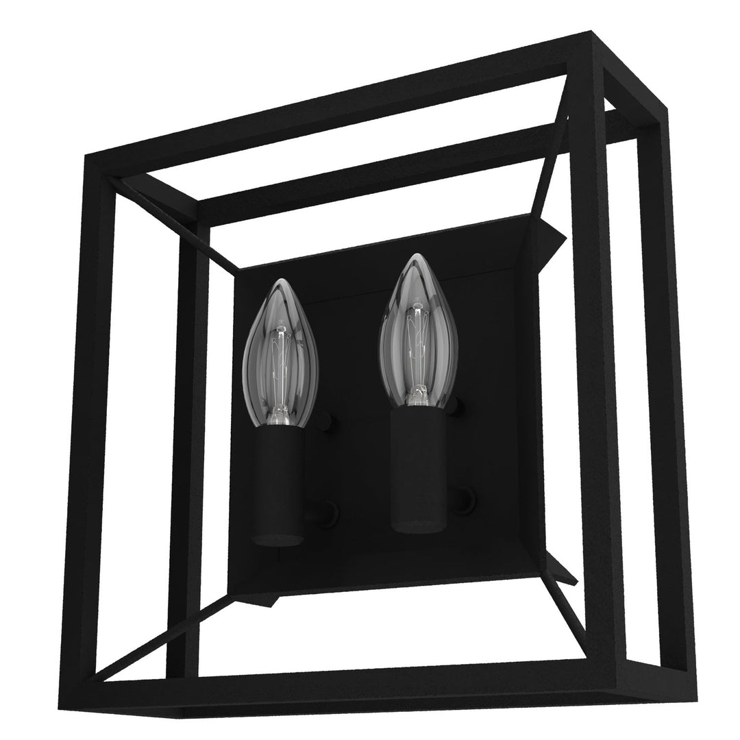 Doherty Two Light Wall Sconce in Natural Black Iron