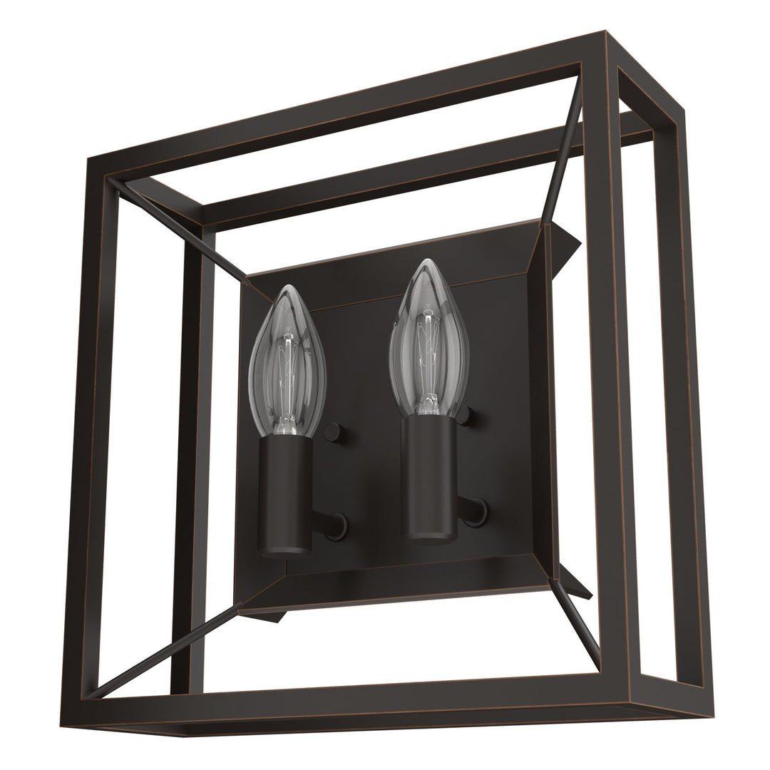 Doherty Two Light Wall Sconce in Onyx Bengal