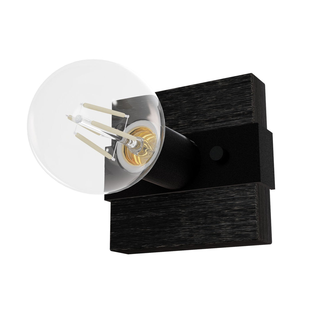 Donelson One Light Wall Sconce in Natural Black Iron