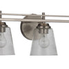 Drake Five Light Vanity in Brushed Polished Nickel
