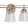 Drake Four Light Vanity in Brushed Polished Nickel