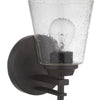 Drake One Light Wall Sconce in Flat Black