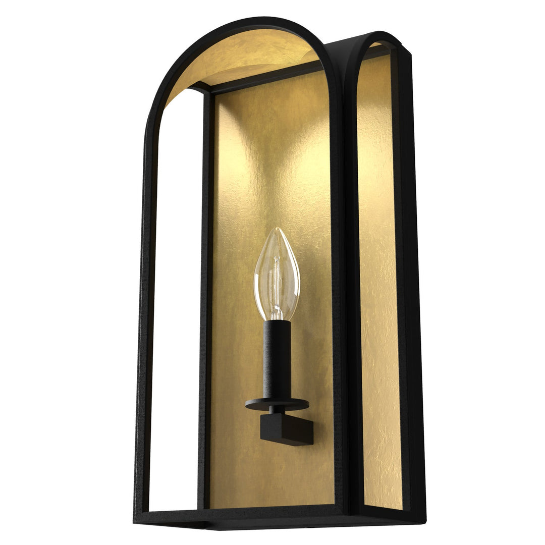 Dukestown One Light Wall Sconce in Natural Black Iron