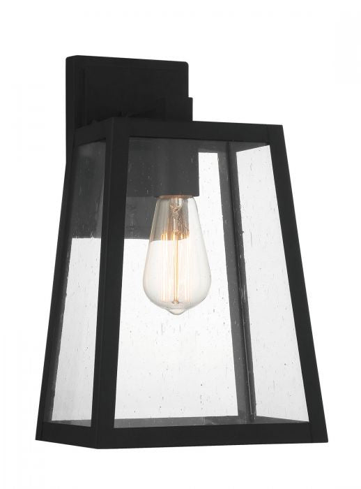 Dunn One Light Outdoor Wall Mount in Textured Black