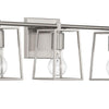 Dunn Three Light Vanity in Brushed Polished Nickel