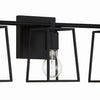 Dunn Three Light Vanity in Flat Black