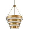Echelon LED Chandelier in Heritage Brass