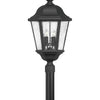 Edgewater LED Post Top or Pier Mount Lantern in Black