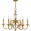 Eleanor LED Chandelier in Heritage Brass