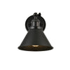 Elegant Lighting One Light Bath Sconce in Black