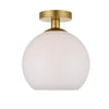 Elegant Lighting One Light Flush Mount