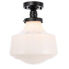 Elegant Lighting One Light Flush Mount