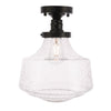 Elegant Lighting One Light Flush Mount
