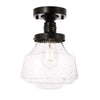 Elegant Lighting One Light Flush Mount