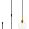 Elegant Lighting One Light Plug in Pendant