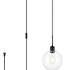 Elegant Lighting One Light Plug in Pendant