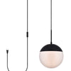 Elegant Lighting One Light Plug in Pendant