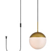 Elegant Lighting One Light Plug in Pendant