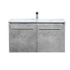 Elegant Lighting Single Bathroom Floating Vanity