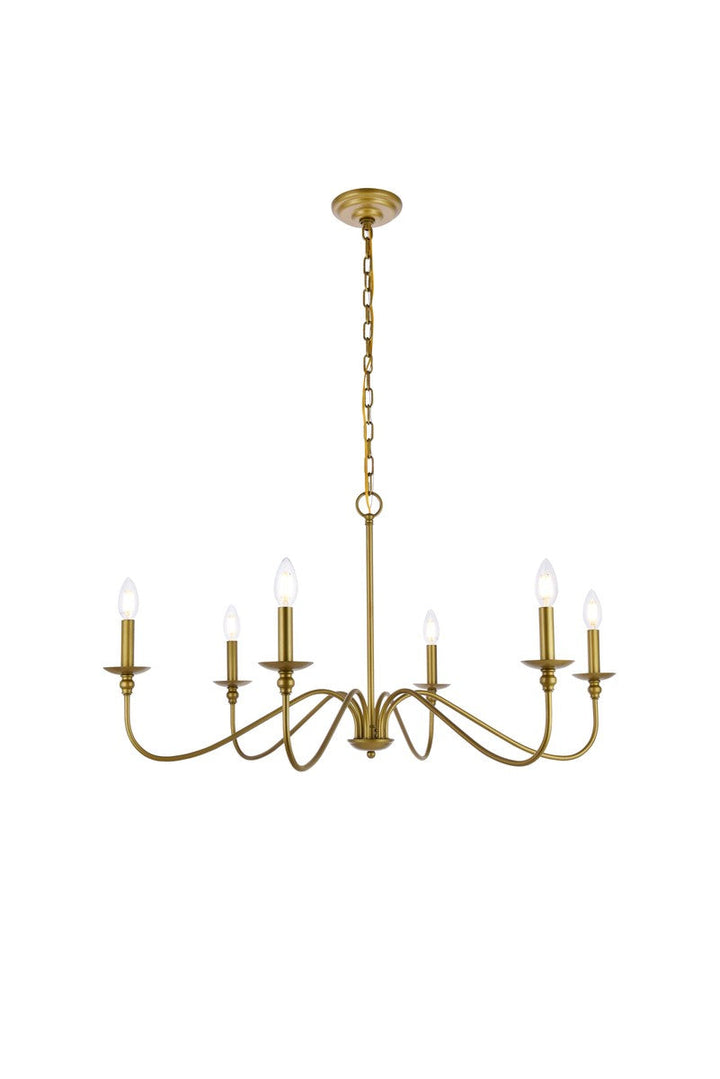 Elegant Lighting Six Lights Chandelier