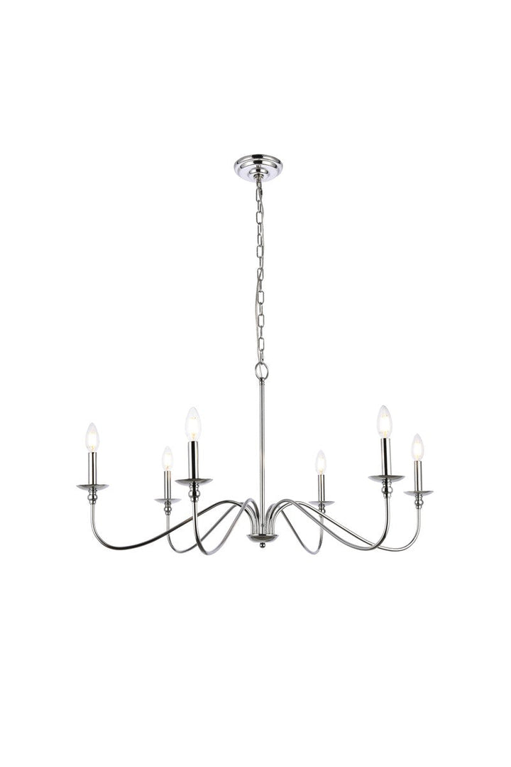 Elegant Lighting Six Lights Chandelier