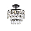 Elegant Lighting Three Light Flush Mount