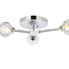 Elegant Lighting Three Light Flush Mount