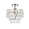 Elegant Lighting Three Light Flush Mount