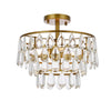 Elegant Lighting Three Light Flush Mount