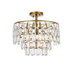 Elegant Lighting Three Light Flush Mount