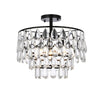 Elegant Lighting Three Light Flush Mount
