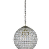 Elegant Lighting Three Light Pendant in Antique Bronze