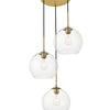 Elegant Lighting Three Light Pendant