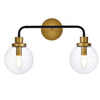 Elegant Lighting Hanson Two Light Bath, 8" Wide