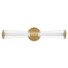 Elin LED Vanity in Lacquered Brass