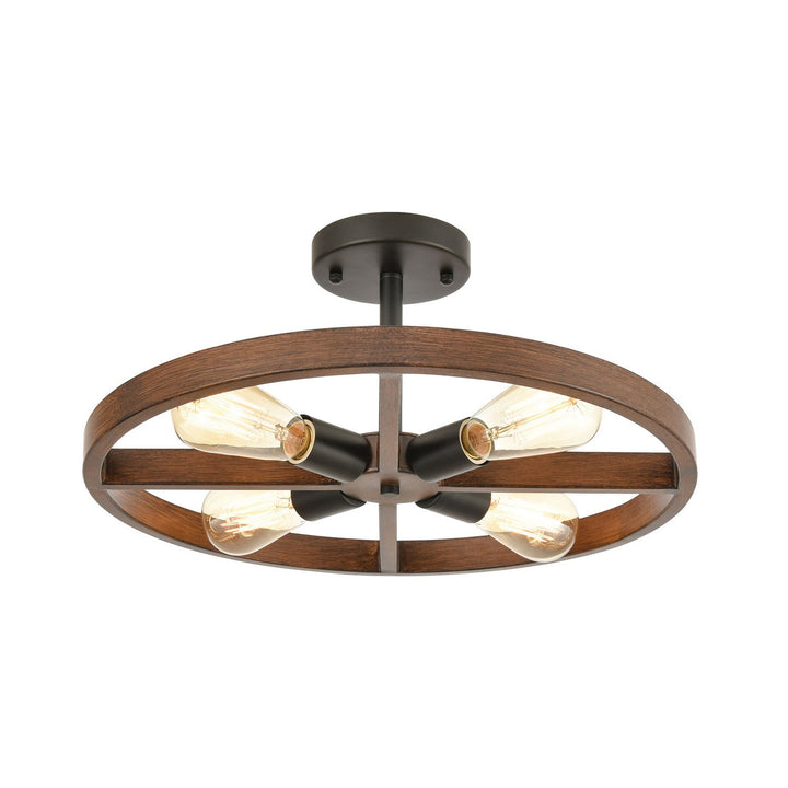 ELK Home Four Light Semi Flush Mount