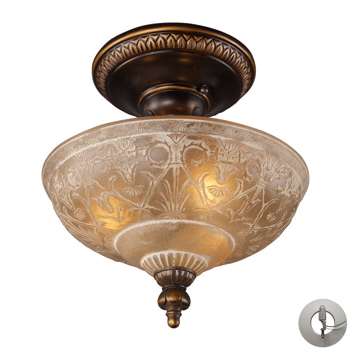 ELK Home Three Light Semi Flush Mount