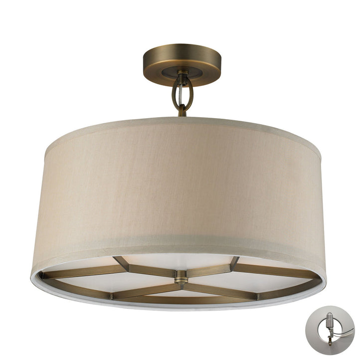 ELK Home Three Light Semi Flush Mount