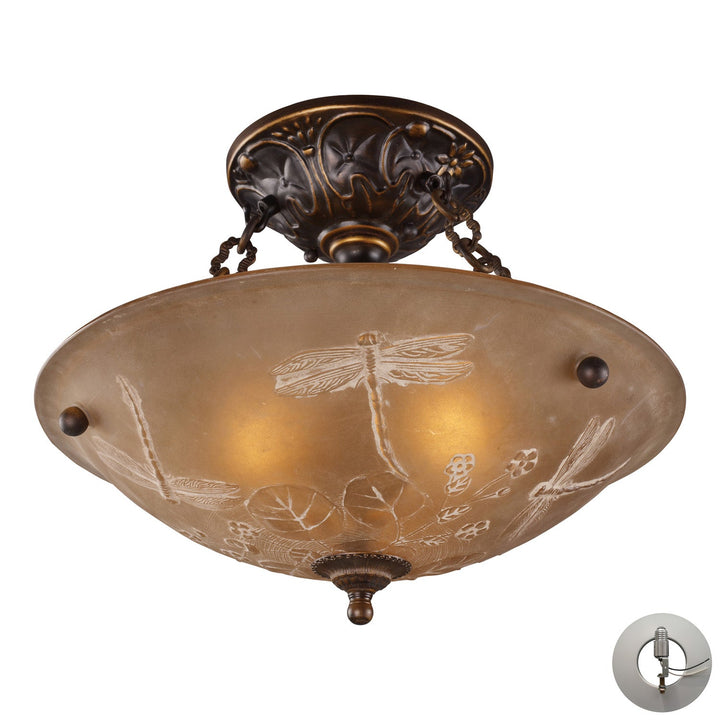 ELK Home Three Light Semi Flush Mount