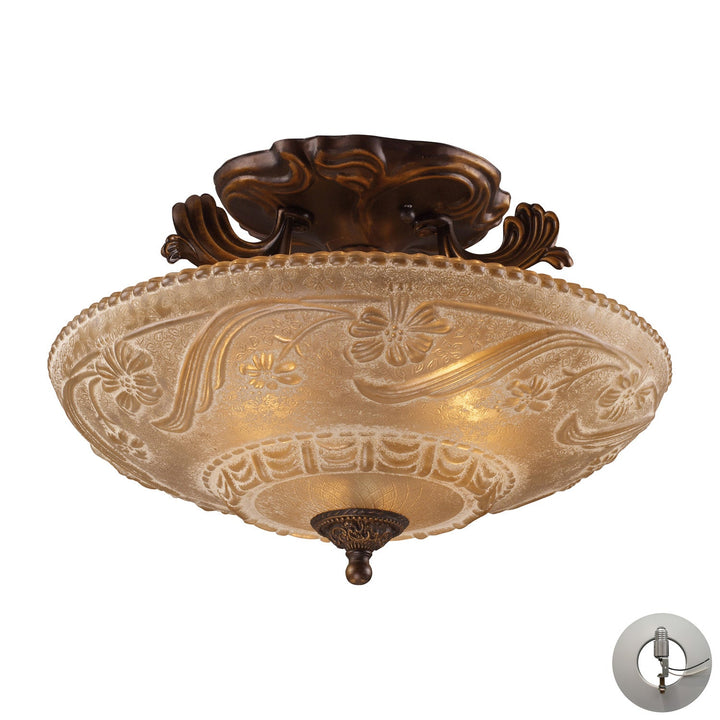 ELK Home Three Light Semi Flush Mount