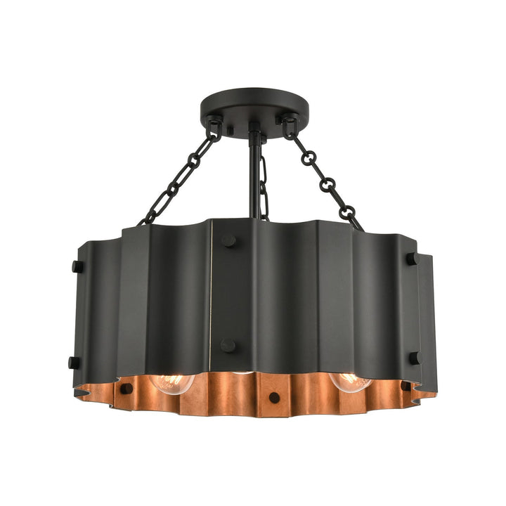 ELK Home Three Light Semi Flush Mount