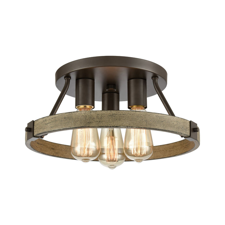 ELK Home Three Light Semi Flush Mount