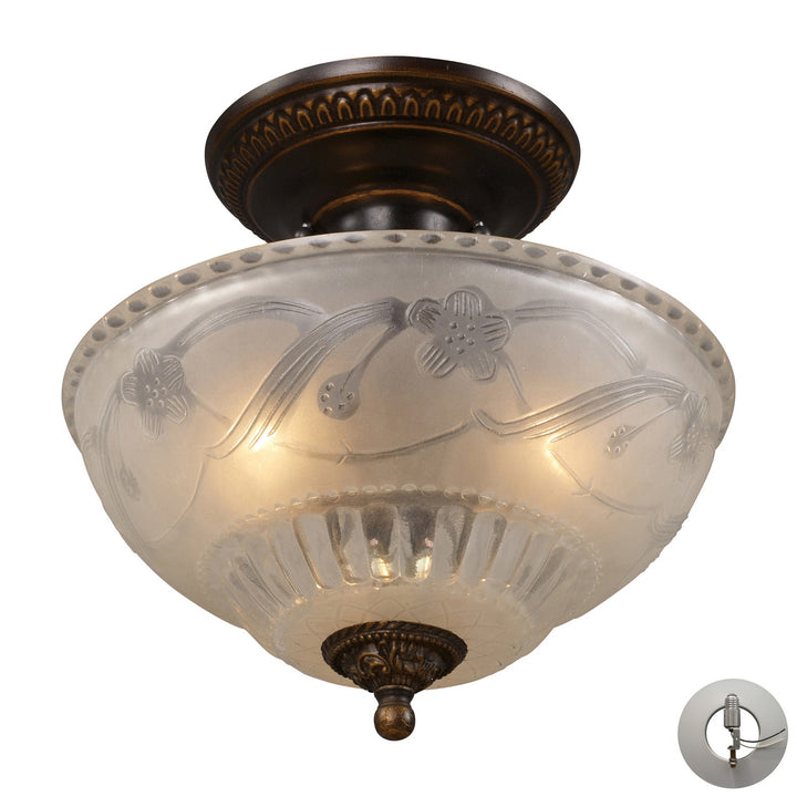 ELK Home Three Light Semi Flush Mount