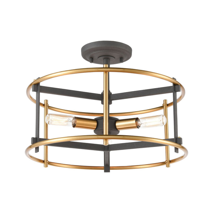 ELK Home Three Light Semi Flush Mount