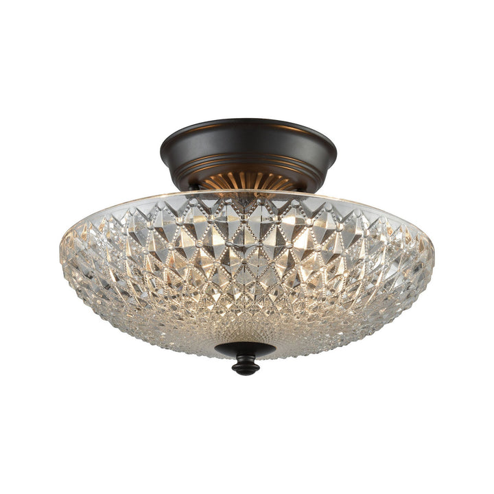 ELK Home Two Light Semi Flush Mount