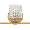 Elle LED Bath in Heritage Brass