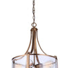 Elliot Five Light Pendant in Satin Brass