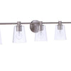 Emilio Five Light Vanity in Brushed Polished Nickel